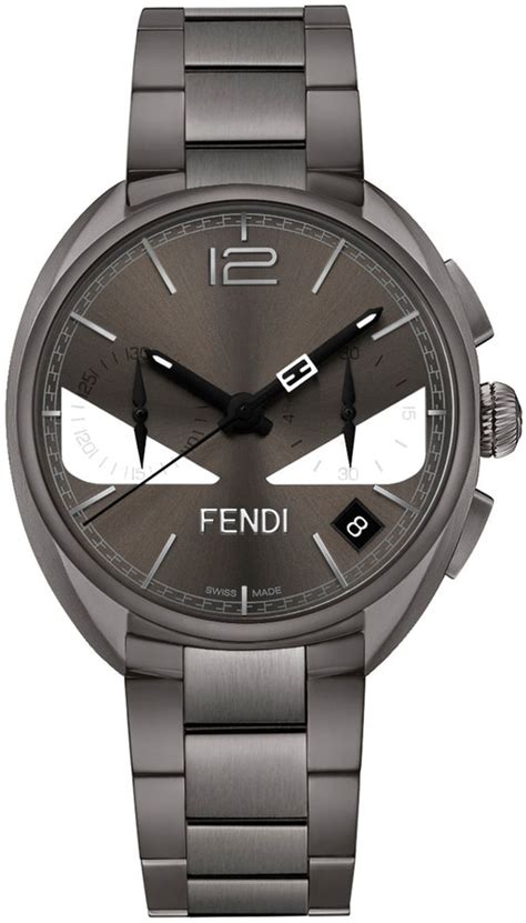 Fendi Men's 40mm Momento Fendi Bugs Chronograph Stainless 